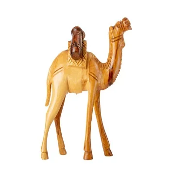 Wood Camel Statue 